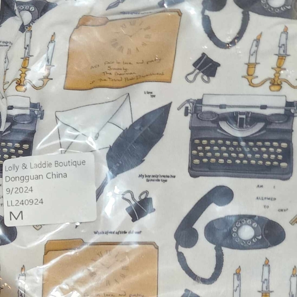 NWT Lolly & Laddie Taylor Swift TS Tortured Poets Department TTPD Bamboo Pants - Picture 3 of 3